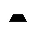 Trapeze icon. Elements of Geometric figure icon for concept and web apps. Illustration icon for website design an