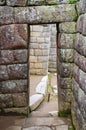 Trapezoidal Inca Doorway at Machu Picchu, Peru