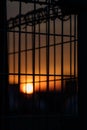 Trapped Sunset Royalty Free Stock Photo
