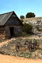 Trapper`s Cabin with Wagon