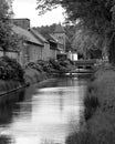 Trappist Brewery in Westmalle, Belgium in Black and White Royalty Free Stock Photo