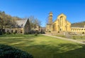 Trappist Cistercian Orval Abbey or Abbaye Notre-Dame d`Orval, Trappist beer, Villers-devant-Orval, Luxembourg,