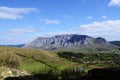 Trascau Mountains with the Coltesti village on the foothills, Tr