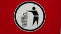 Trash can logo Royalty Free Stock Photo