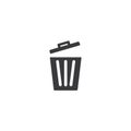 Trash basket icon Royalty Free Stock Photo