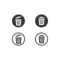 Trash basket icon