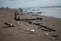 Trash on the Beach, a lot of plastic garbide on the beach of Indian ocean