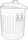 Trash bin Royalty Free Stock Photo