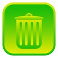 Trash bin. Garbage can. Isolated web icon. Royalty Free Stock Photo