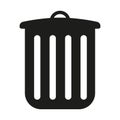 Trash bin. Garbage can. Isolated web icon. Royalty Free Stock Photo