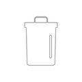 Trash bin open icon. Element of cyber security for mobile concept and web apps icon. Thin line icon for website design and Royalty Free Stock Photo