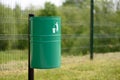 Trash bin in the park Royalty Free Stock Photo