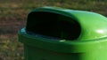 Trash bin in the park Royalty Free Stock Photo