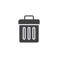 Trash bin vector icon Royalty Free Stock Photo