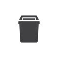 Trash bin vector icon