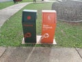 Trash bins for organic and non-organic waste