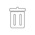 trash box icon. Element of web for mobile concept and web apps icon. Thin line icon for website design and development, app Royalty Free Stock Photo