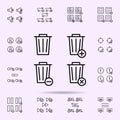 trash, box, plus, remove, minus sign icon. web icons universal set for web and mobile Royalty Free Stock Photo