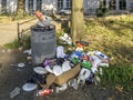 Trash builds up outdoors in Bronx public park due to sanitation budget cuts NY