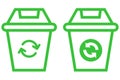 trash can icon for keep clean of the area, delete button on technology devices, garbage bin to keep environment clean