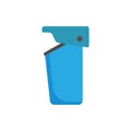 Trash can bin ecology environmental object vector. Reuse urban garbage icon recycle