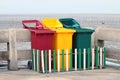 Trash can, Bins, Trash beach, Barrel plastic bin Sort waste, Recycle Royalty Free Stock Photo