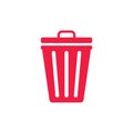 Trash can garbage dustbin waste. Trashcan basket empty bucket Royalty Free Stock Photo