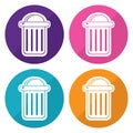 Trash can icon