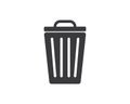 trash can icon lgo vector illustration design