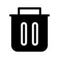 Trash Can Icon Vector Symbol Design Illustration Royalty Free Stock Photo