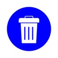 Trash can icon, symbol template Royalty Free Stock Photo