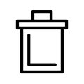 Trash Can Icon Vector Symbol Design Illustration Royalty Free Stock Photo