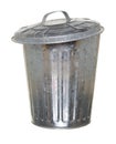 Trash can, lid ajar forward Royalty Free Stock Photo