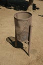 Trash can in a park at Merida