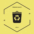 Trash can, recycle bin icon Royalty Free Stock Photo