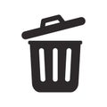 Trash Can, Rubbish Bin. Simple vector modern icon design illustration Royalty Free Stock Photo