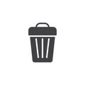 Trash can vector icon Royalty Free Stock Photo