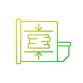 Trash compactor gradient linear vector icon
