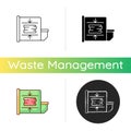 Trash compactor icon