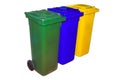 Trash Containers for Garbage Separation Royalty Free Stock Photo