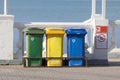 Trash Containers for Garbage Separation Royalty Free Stock Photo