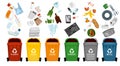 Trash And Containers Set Royalty Free Stock Photo