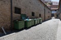 Trash containers in Portugal