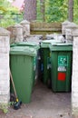 Trash containers Royalty Free Stock Photo