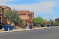 Trash Day in a Tucson Neighborhood Royalty Free Stock Photo