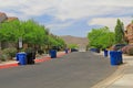 Trash Day in a Tucson Neighborhood Royalty Free Stock Photo