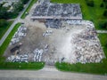 Trash and debris outside of Houston homes