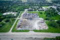 Trash and debris outside of Houston homes