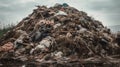 Trash Heap: A Creative Background for Environmental Campaigns.