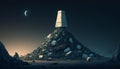 Trash Overload: The Grim Fate of Our Planet - A Striking Blender Render, Made with Generative AI